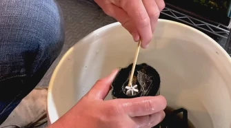 use a wooden stick