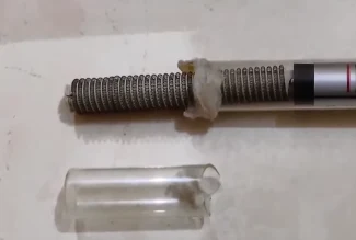 then be removed from the glass.